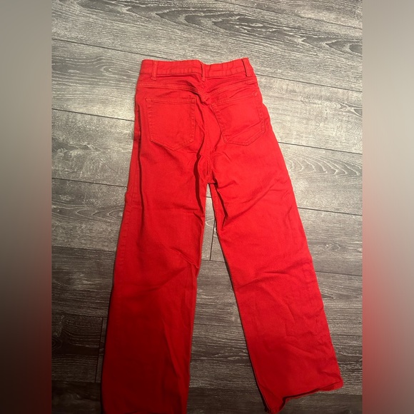Red Jeans Wide Leg - Picture 2 of 5